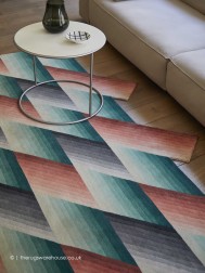 Mirage Geo Orange Rug - Thumbnail - 4