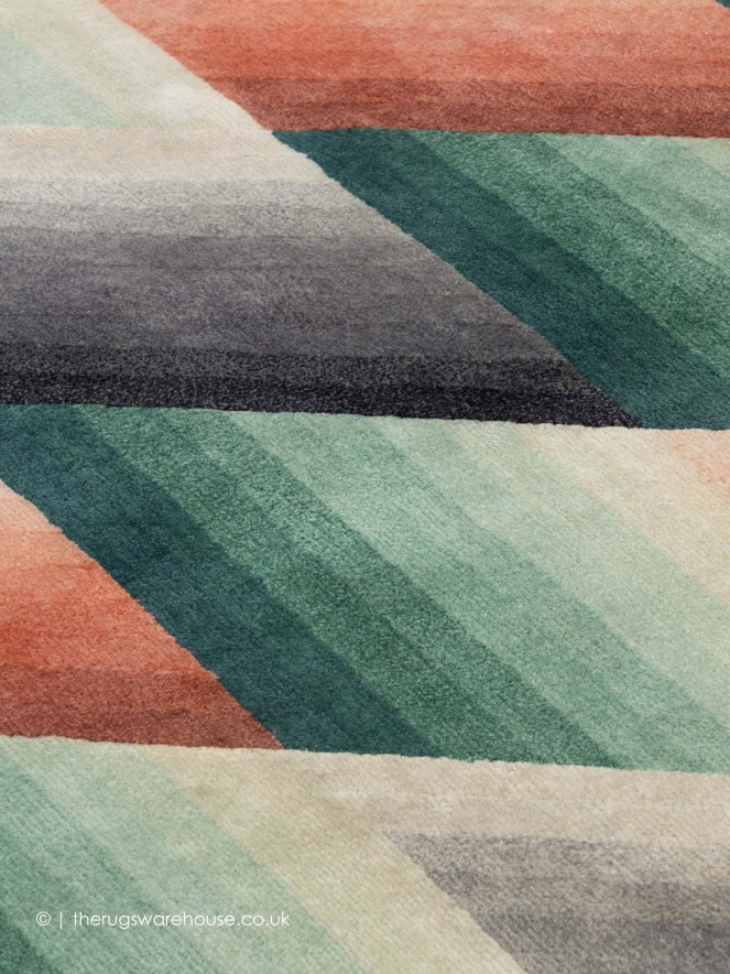 Mirage Geo Orange Rug - 7