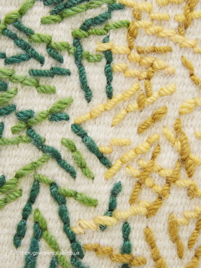 Backstitch Calm Green Rug - 5