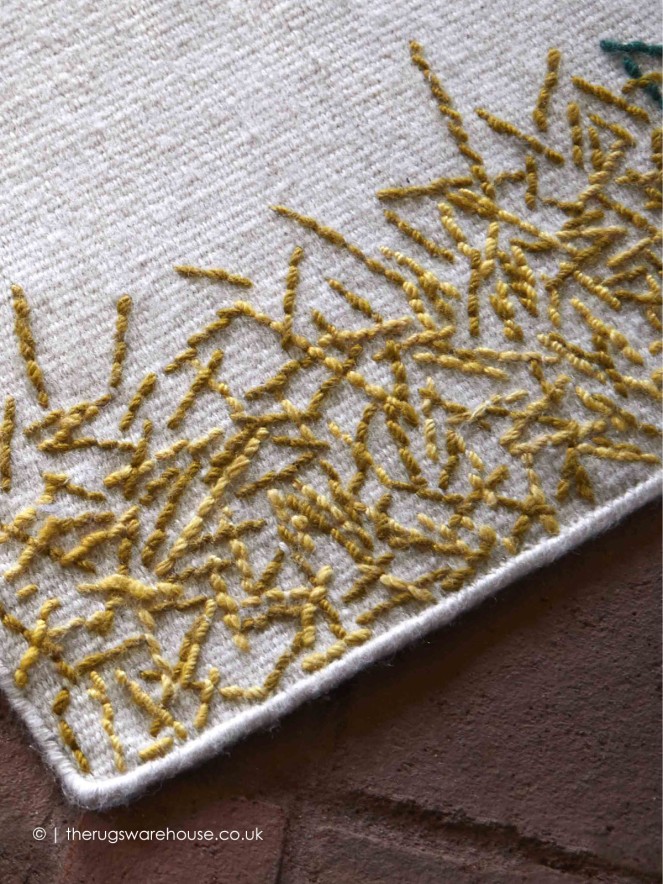 Backstitch Calm Green Rug - 8