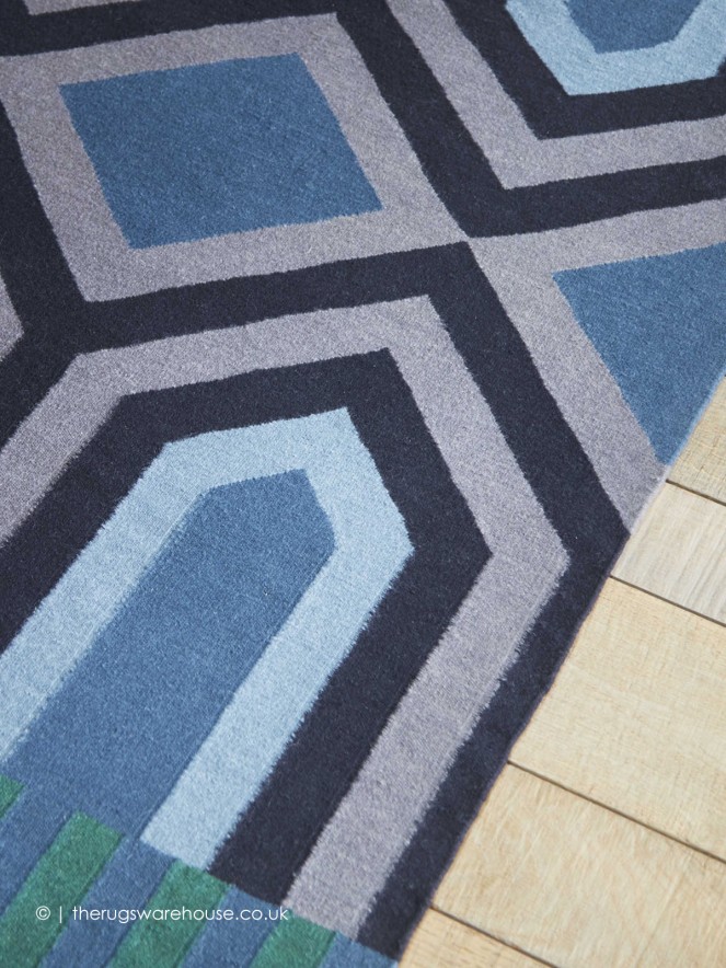 Ndebele Green Rug - 3