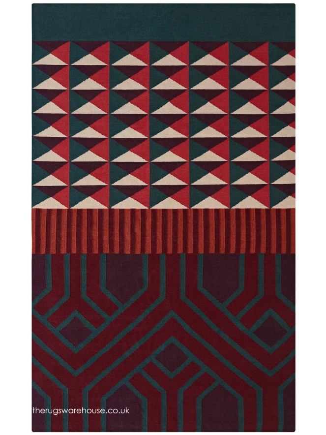 Ndebele Red Rug - 5