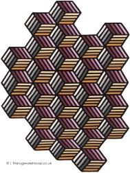 Parquet Hexagon Rug - Thumbnail - 7