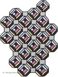 Parquet Tetragon Rug - Thumbnail - 7