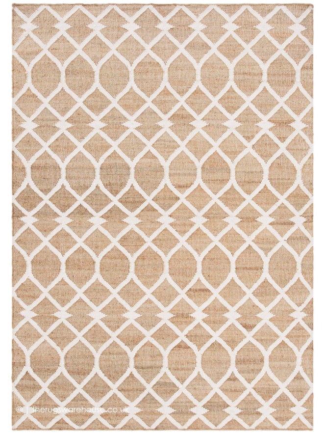 Rodas Beige White Rug - 6