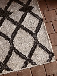 Rodas Cream Black Rug - Thumbnail - 3