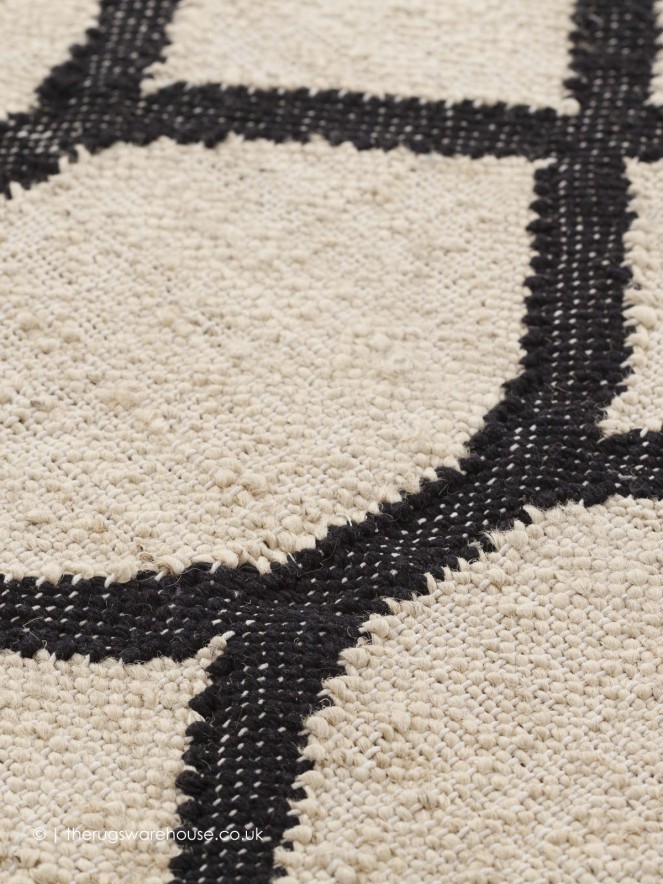 Rodas Cream Black Rug - 4