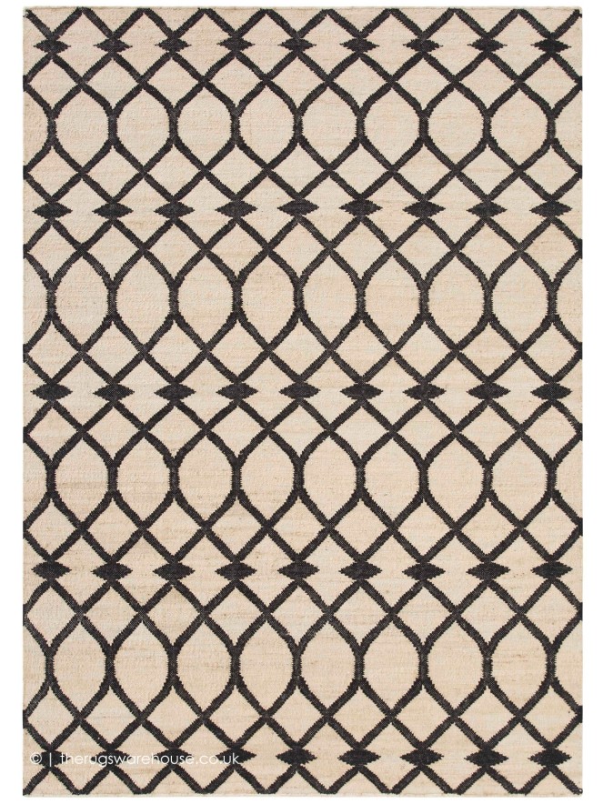 Rodas Cream Black Rug - 5