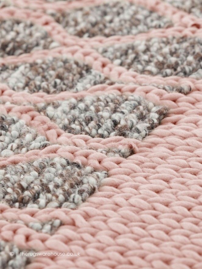 Mangaspace Rhombus Pink Rug - 4