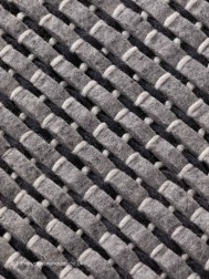 Tramas Grey Black Rug - Thumbnail - 4