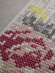 Canevas Flowers Rug - Thumbnail - 4