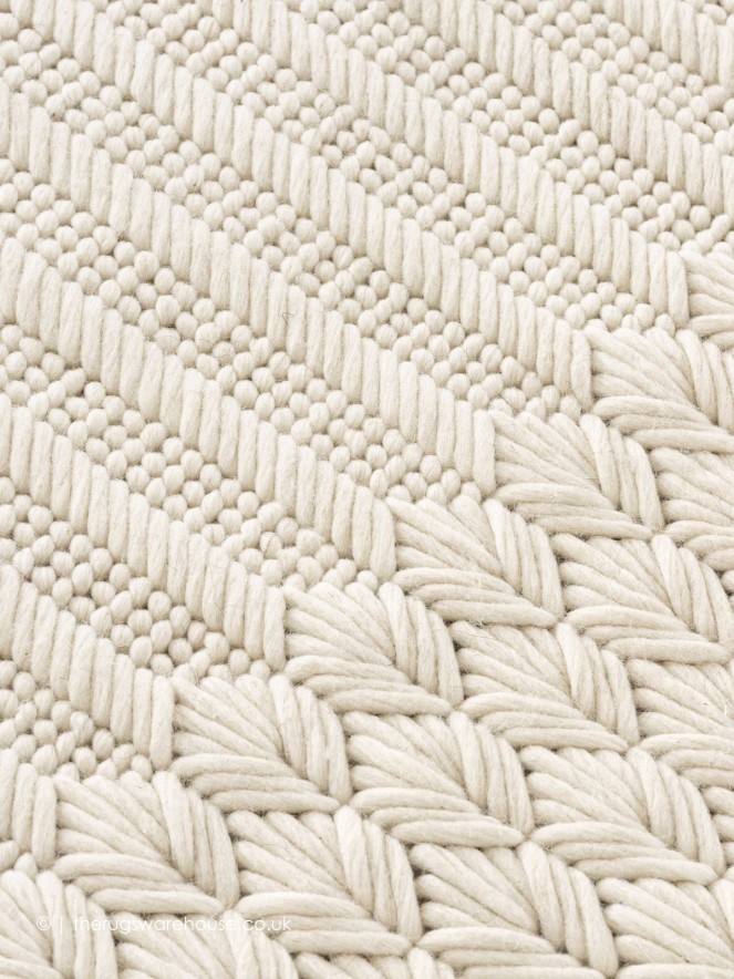 Chaddar White Rug - 3