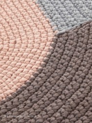 Crochet Mono Pink Rug - Thumbnail - 7