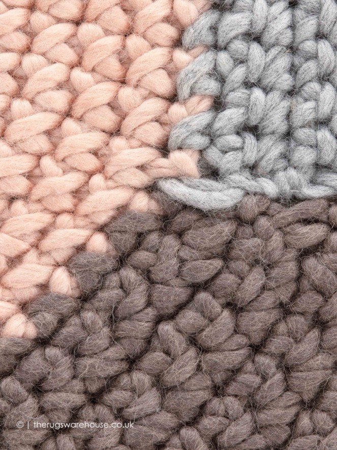 Crochet Mono Pink Rug - 8