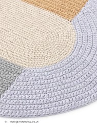 Crochet Mono Beige Rug - Thumbnail - 3