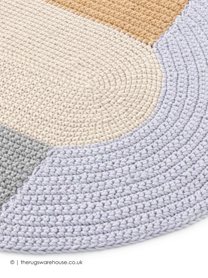 Crochet Mono Beige Rug - 3