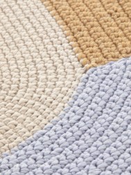 Crochet Mono Beige Rug - Thumbnail - 4