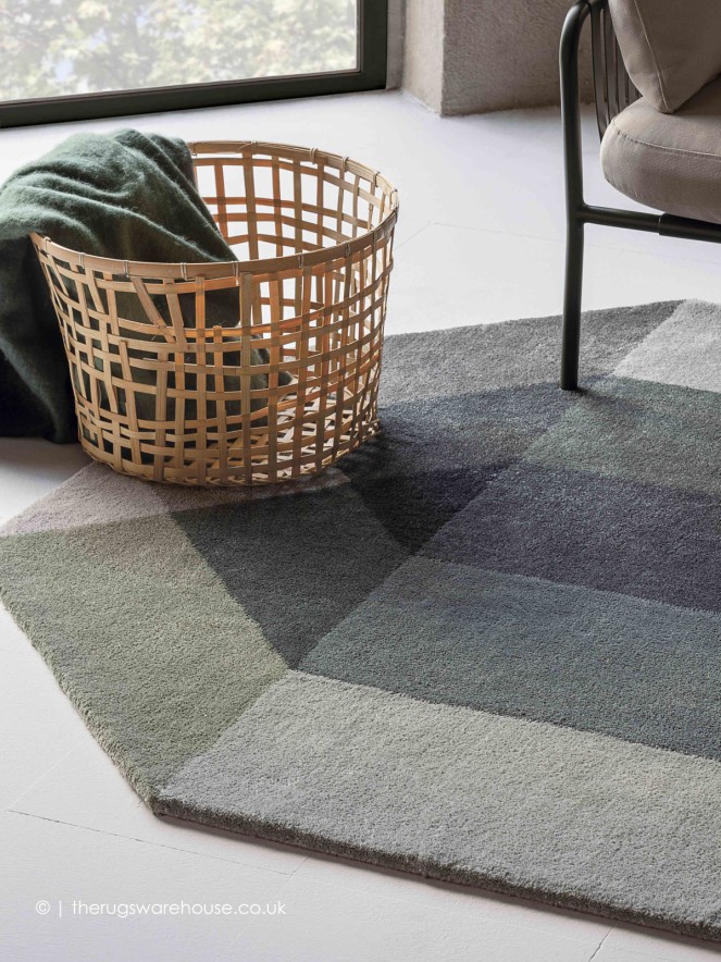 Diamond Green Rug - 4