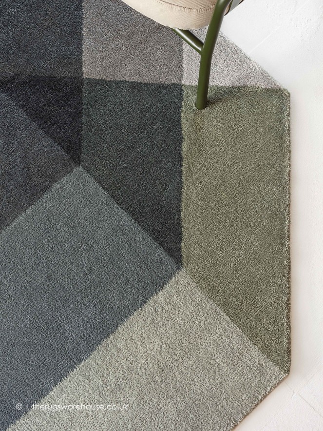 Diamond Green Rug - 5