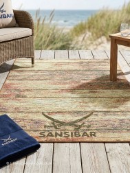 Beach Hut Brown Rug - Thumbnail - 2