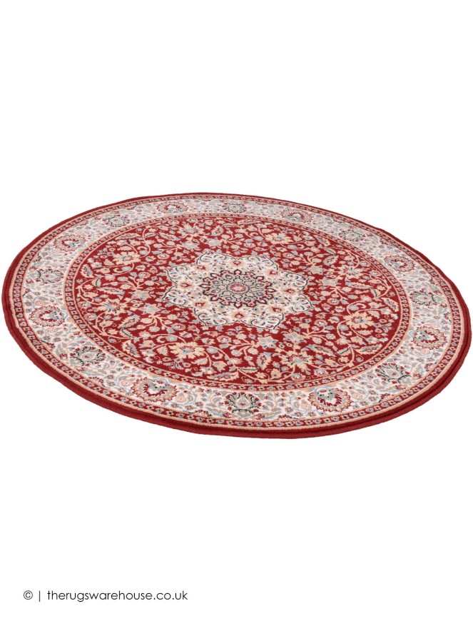 Shahinaz Red Circle Rug - 5