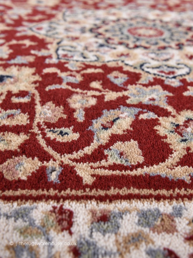 Shahinaz Red Circle Rug - 4