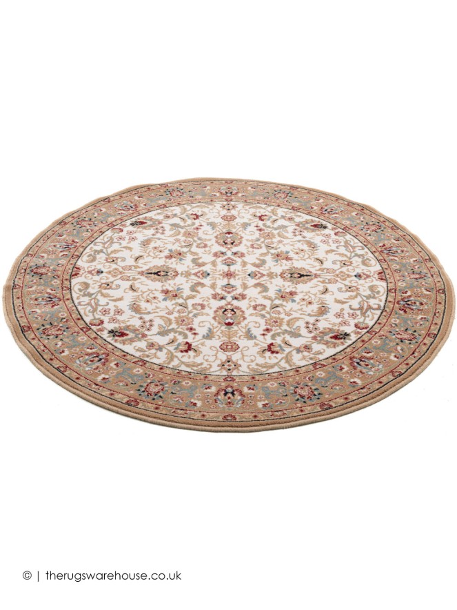 Shahinaz Beige Circle Rug - 7