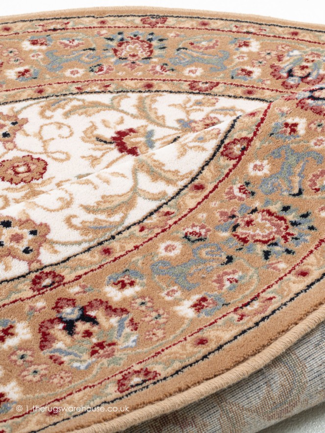 Shahinaz Beige Circle Rug - 4