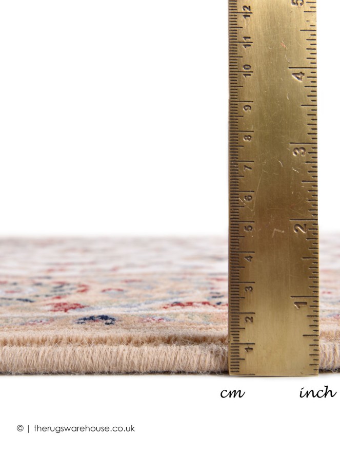 Chirbek Beige Circle Rug - 3