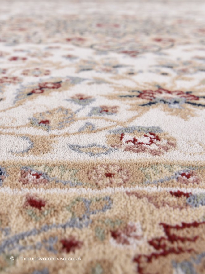 Chirbek Beige Circle Rug - 4