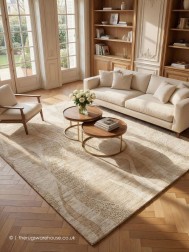 Dune Waves Beige Rug - Thumbnail - 2