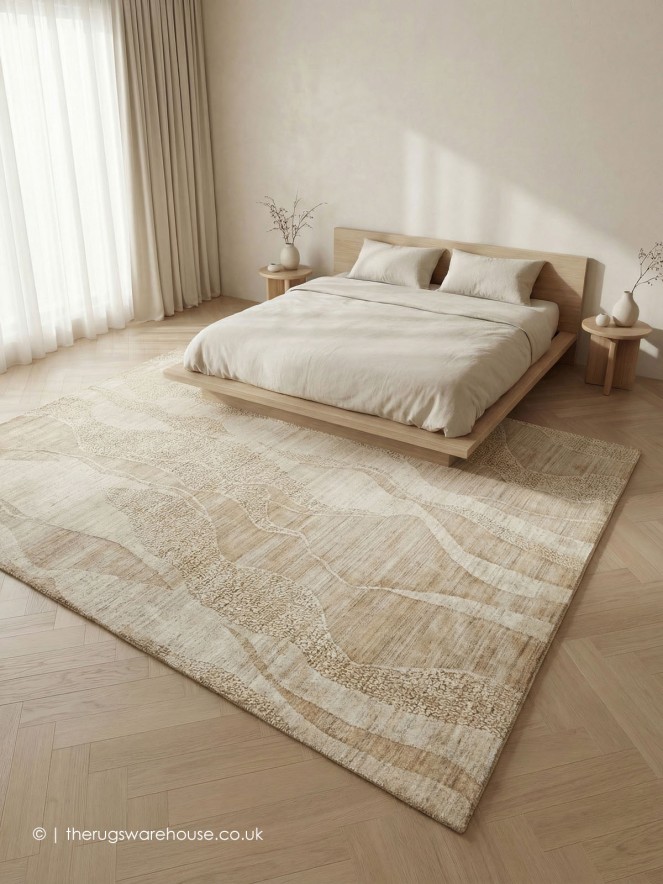 Dune Waves Beige Rug - 3