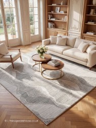Dune Waves Blue Rug - Thumbnail - 2