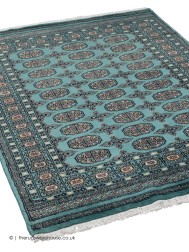Bokhara Teal Rug - Thumbnail - 2