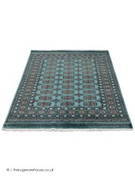 Bokhara Teal Rug - Thumbnail - 3