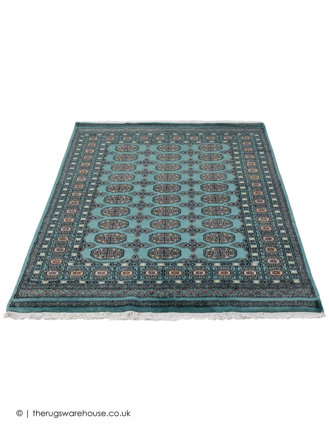 Bokhara Teal Rug - 3