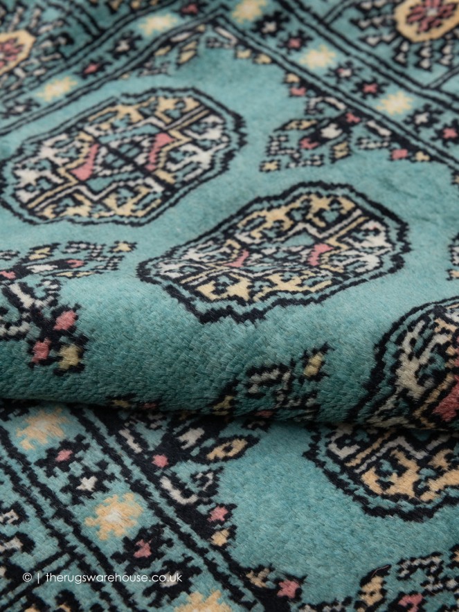 Bokhara Teal Rug - 7