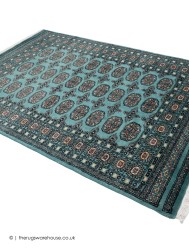 Bokhara Teal Rug - Thumbnail - 8