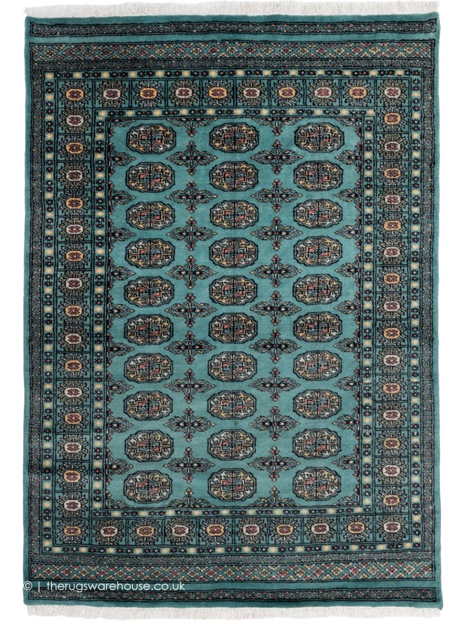 Bokhara Teal Rug - 9