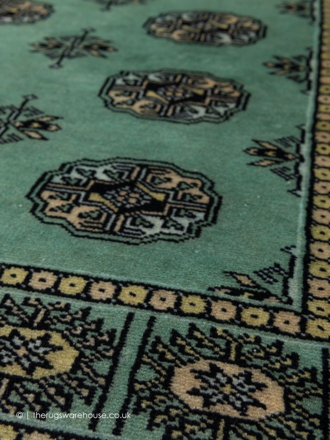 Bokhara Pale Green Rug - 5