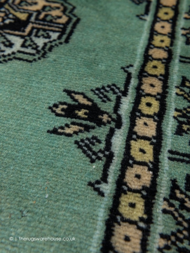 Bokhara Pale Green Rug - 6