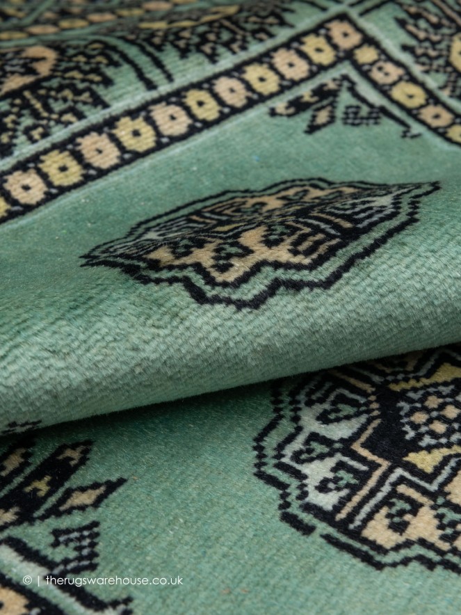 Bokhara Pale Green Rug - 7
