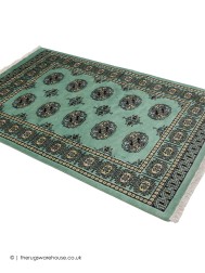 Bokhara Pale Green Rug - Thumbnail - 8