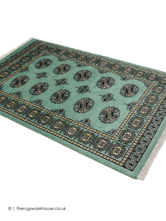 Bokhara Pale Green Rug - 8