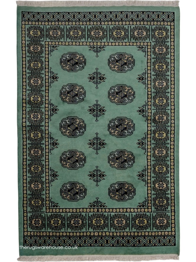 Bokhara Pale Green Rug - 9