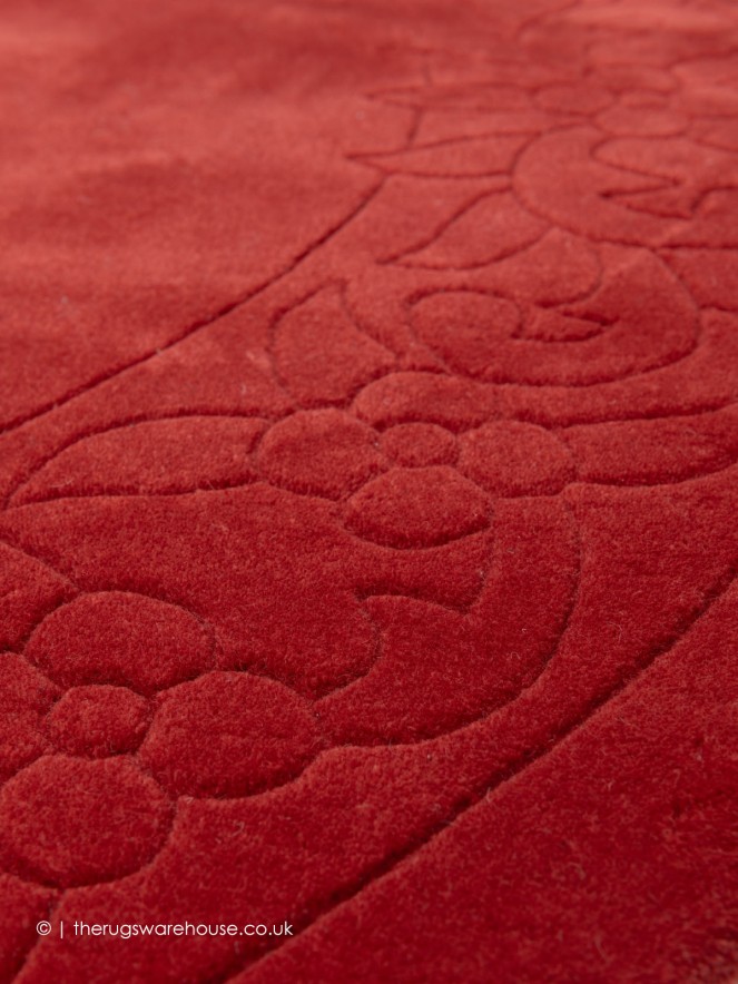 Royale Lux Brick Circle Rug - 4