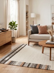 Countrywalk Cream Grey Rug - Thumbnail - 2