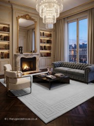 Vetrina Greek Key Silver Rug - Thumbnail - 2