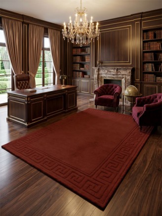 Vetrina Greek Key Burgundy