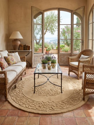 Royale Aubusson Camel Circle